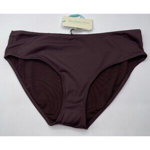 Sea‎ Level Swim Bikini Bottom Womens Size 10 Brown Mid Stretch